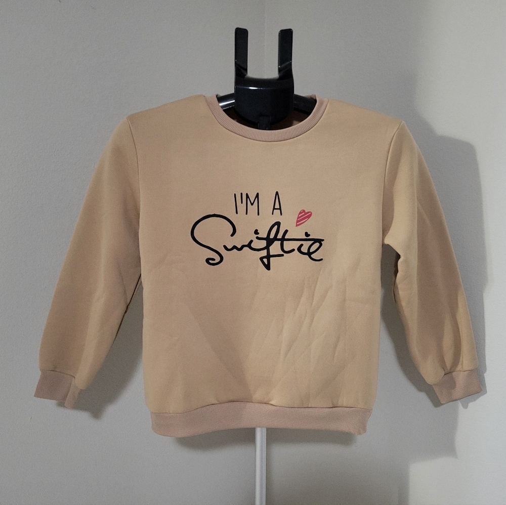 Tan 'I'm a Swiftie' Sweatshirt